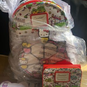 Hello Kitty and Friends Loungefly Carnival Mini Backpack and wallet